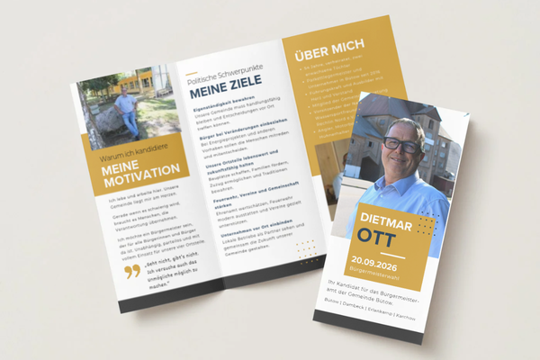 Dietmar Ott Flyer Wahlkampf Bürgermeisterwahl